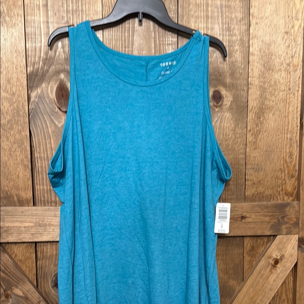 Torrid Blue Relaxed Tank Top